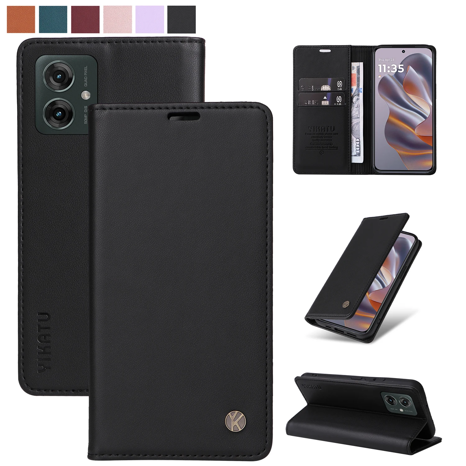 YK001 Flip Leather Card Slot Holder Phone Case For Motorola Moto G05 G15 G35 G55 G75 G85 Edge 50 Pro Ultra Wallet Magnetic Cover
YK001 Flip Leather Card Slot Holder Phone Case For Motorola Moto G05 G15 G35 G55 G75 G85 Edge 50 Pro Ultra Wallet Magnetic Cover