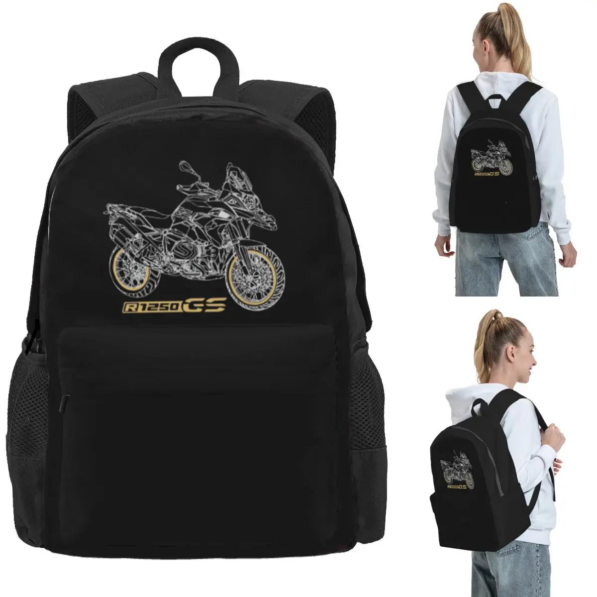 GS 1250 R 1250 Adventure Motorcycle Backpack Daypack Large Capacity Boys Girls BookBag School Bag Shoulder Bags for Men Women
GS 1250 R 1250 Adventure Motorcycle Backpack Daypack Large Capacity Boys Girls BookBag School Bag Shoulder Bags for Men Women