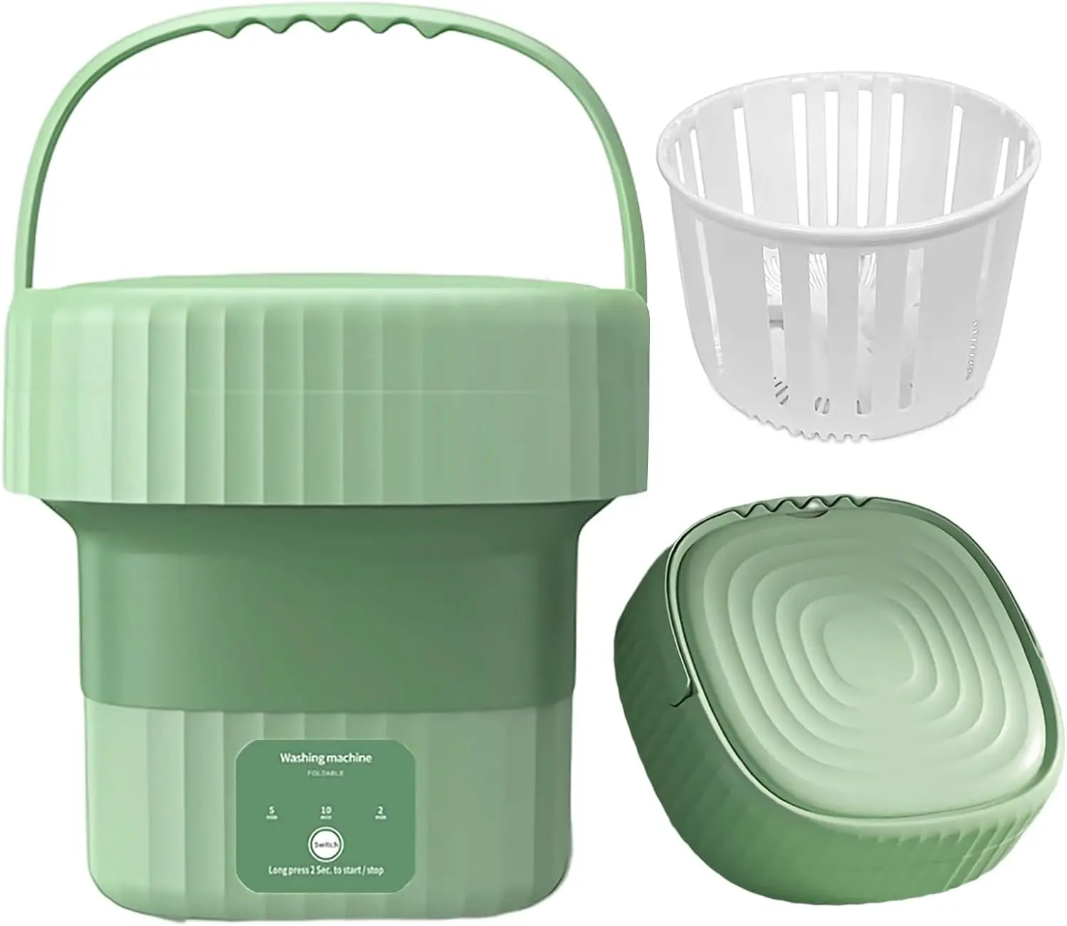 Portable Washing Machine, High Capacity Mini Washing Machine with Blue Light and 3 Modes for Deep Cleaning, Half Automatic Small
Portable Washing Machine, High Capacity Mini Washing Machine with Blue Light and 3 Modes for Deep Cleaning, Half Automatic Small