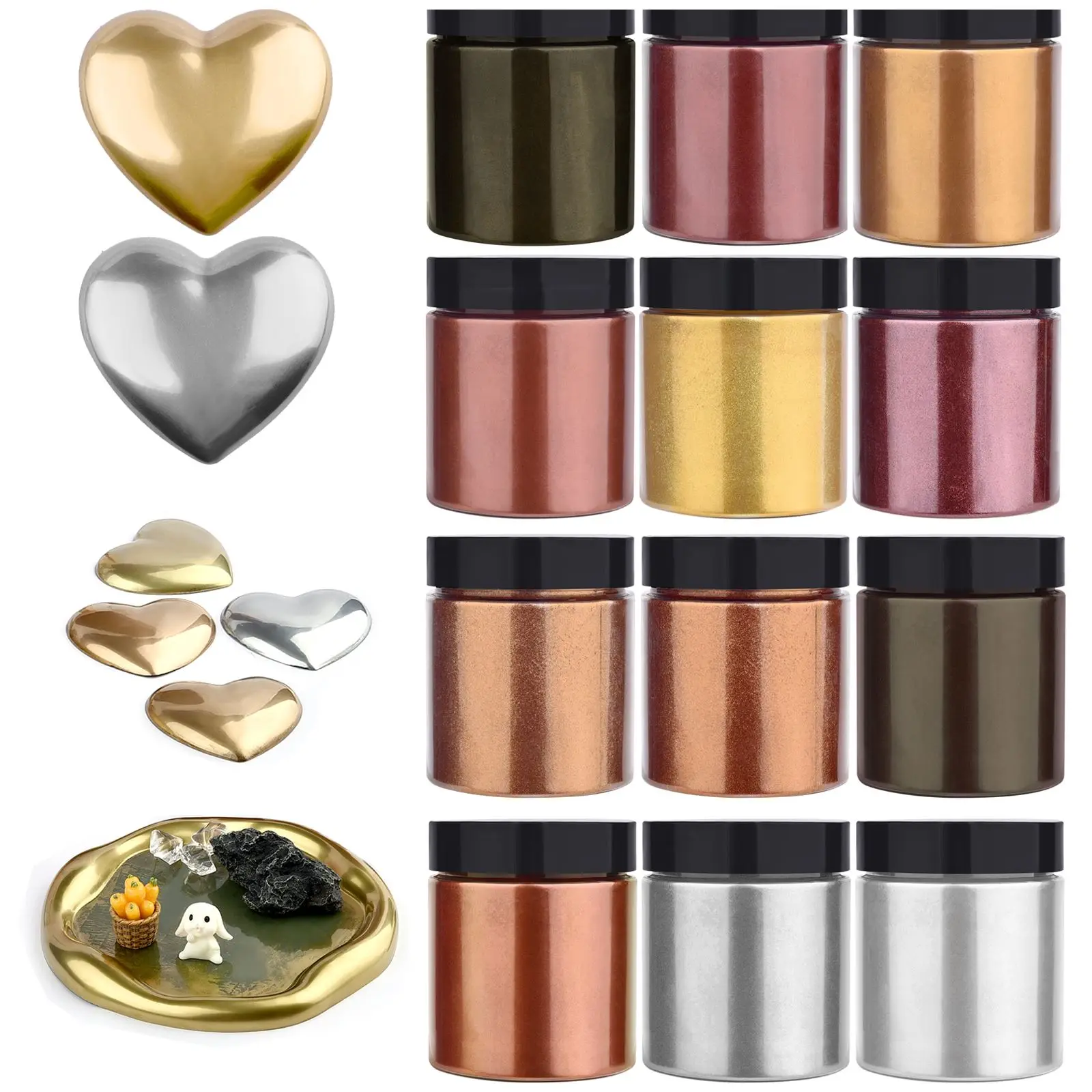 50 г металлический блестящий порошок золотого, серебряного цвета, пигмент, перламутровый жемчужный пигмент, краска, УФ-смола, эпоксидный цвет, принадлежности для изготовления ювелирных изделий
50 г металлический блестящий порошок золотого, серебряного цвета, пигмент, перламутровый жемчужный пигмент, краска, УФ-смола, эпоксидный цвет, принадлежности для изготовления ювелирных изделий