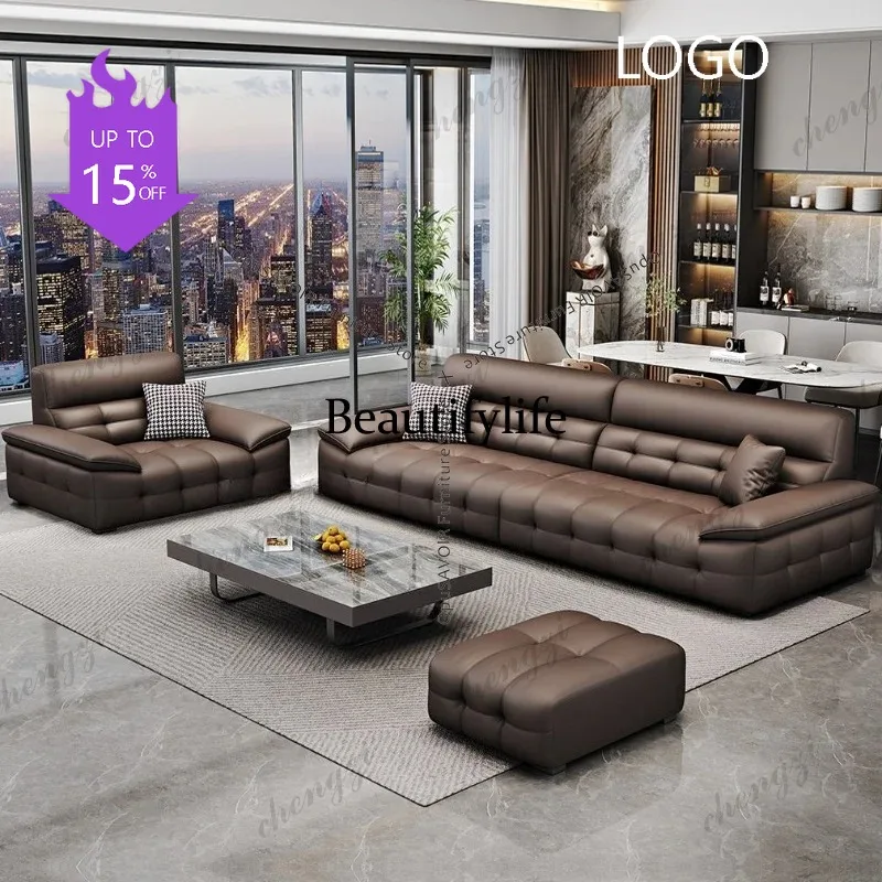 C45 New Lawrence Genuine Leather Living Room Sofa High Back Three-Seater Straight Living Room Sofa Modern Minimalist Furniture
C45 New Lawrence Genuine Leather Living Room Sofa High Back Three-Seater Straight Living Room Sofa Modern Minimalist Furniture