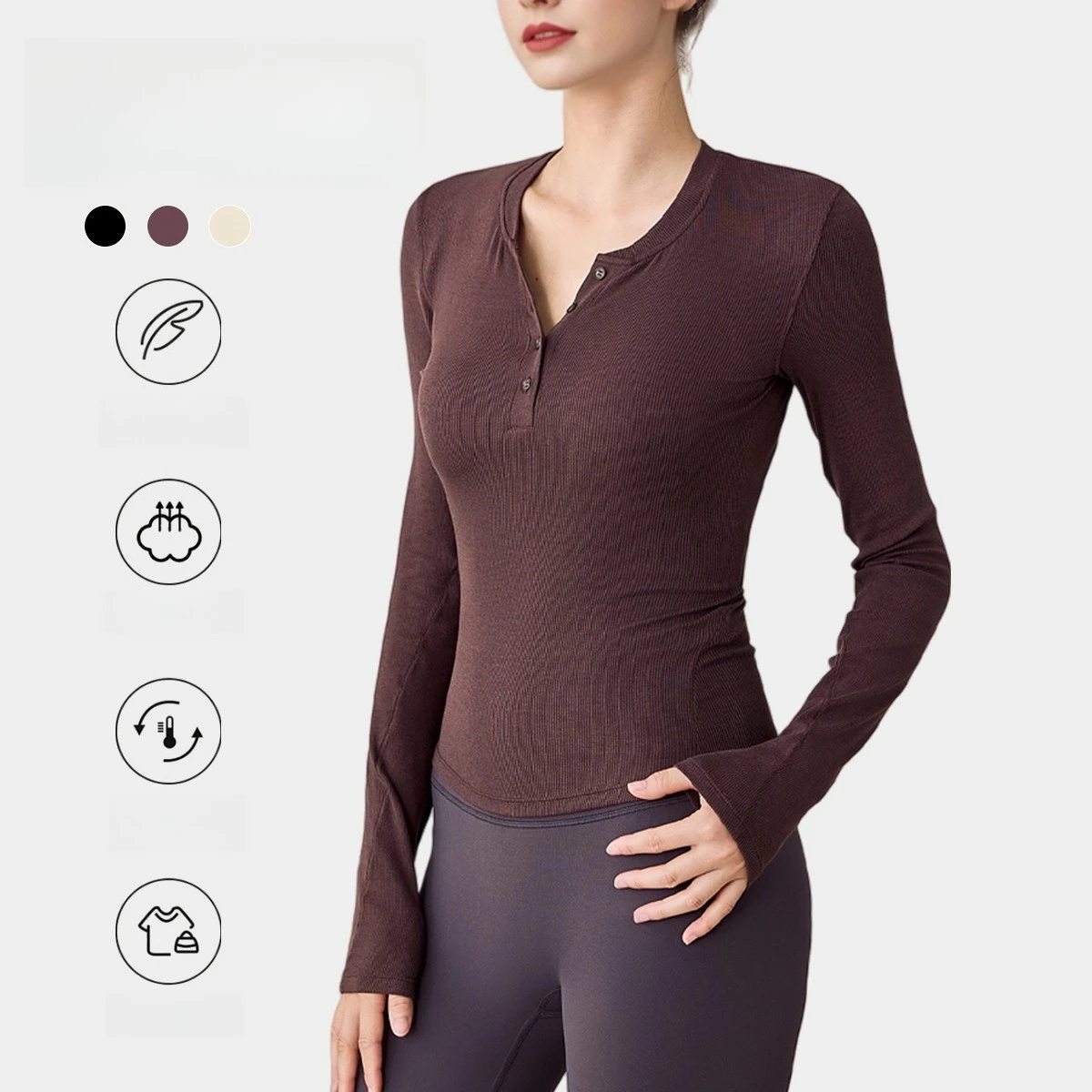 Autumn Women Quick Dry Yoga Top Lightweight Workout Shirts Sports Warm T-Shirt for Gym Hiking Breathable Running Tee Activewear
Autumn Women Quick Dry Yoga Top Lightweight Workout Shirts Sports Warm T-Shirt for Gym Hiking Breathable Running Tee Activewear