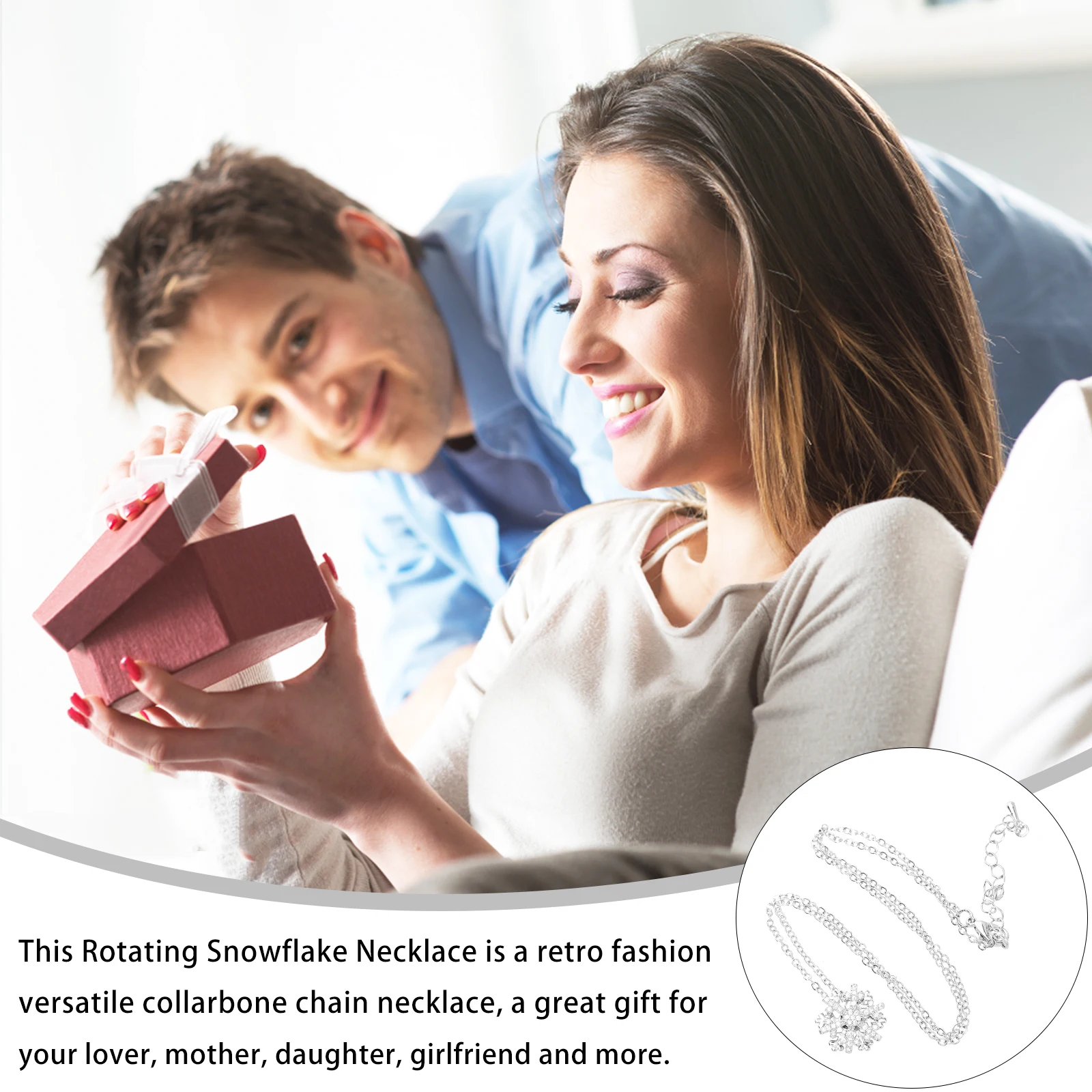 Swirling Snowflake Necklace Women Rhinestone Choker for Chain Heart-shaped Miss
Swirling Snowflake Necklace Women Rhinestone Choker for Chain Heart-shaped Miss