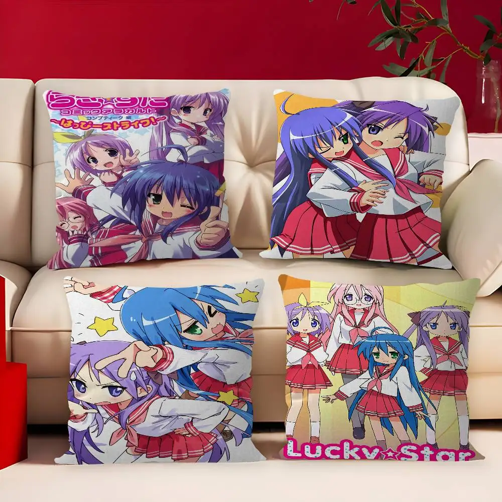 Anime Lucky Star Cushion Cover Inches Farmhouse Decor Home Throw Pillow Covers for Couch Decorations
Anime Lucky Star Cushion Cover Inches Farmhouse Decor Home Throw Pillow Covers for Couch Decorations
