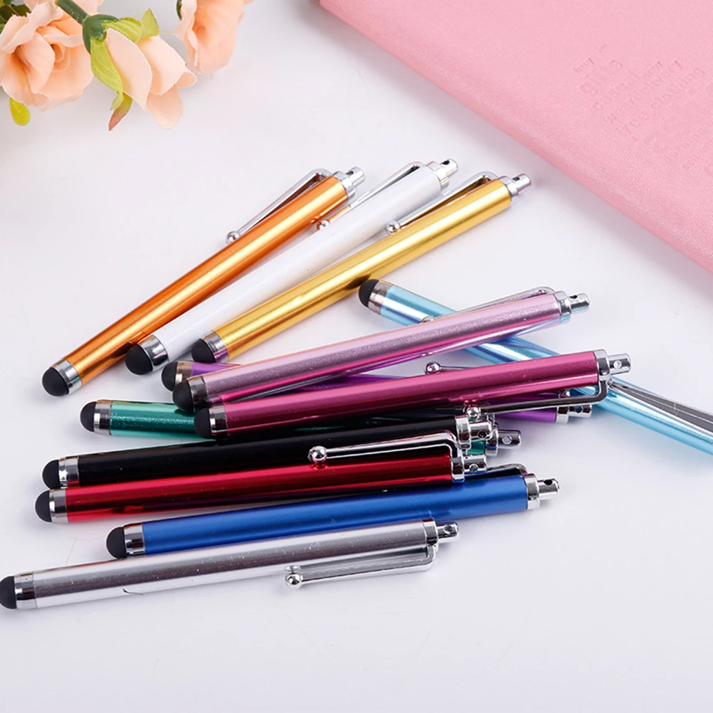 15Pcs Touch Screen Pen Capacitive Stylus Pens for Touch Screens Metal Body Smooth Rubber Tip Phone Tablet Use Capacitive Pen
15Pcs Touch Screen Pen Capacitive Stylus Pens for Touch Screens Metal Body Smooth Rubber Tip Phone Tablet Use Capacitive Pen