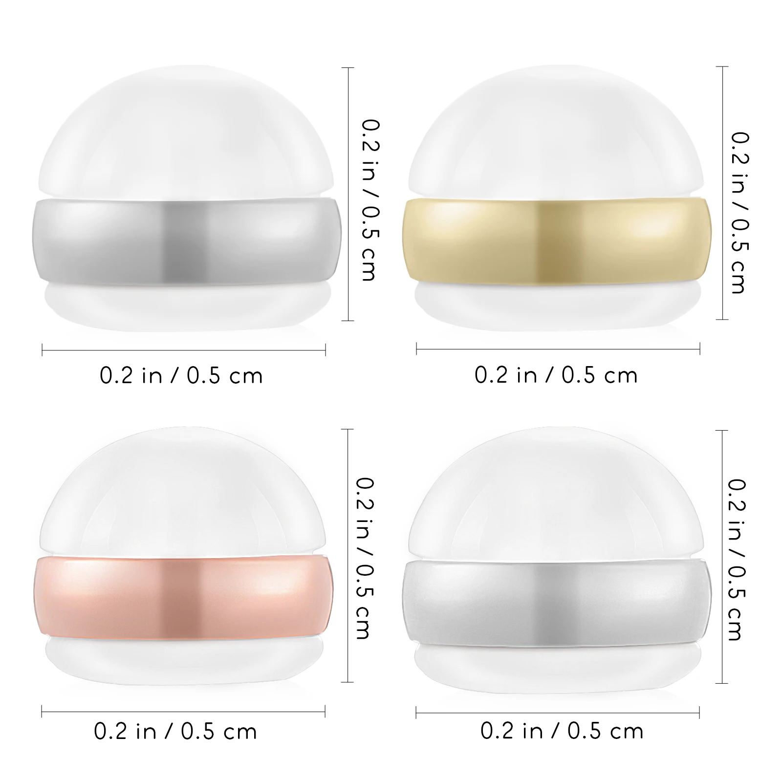 16 Pcs Earring Backs Silicone Secure Locking Replacements for Stud Hook Earrings Girls Accessories Ear Rings DIY Craft
16 Pcs Earring Backs Silicone Secure Locking Replacements for Stud Hook Earrings Girls Accessories Ear Rings DIY Craft