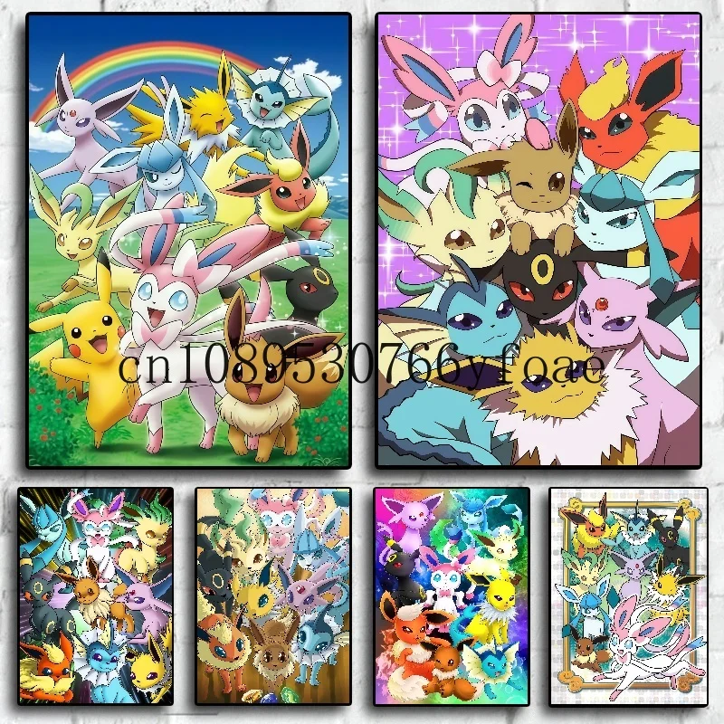 Classic Japan Anime Pokemon Peripherals Eevee HD Poster Decor Wall Art Canvas Painting Modern Room Decorate Picture Kids Gifts
Classic Japan Anime Pokemon Peripherals Eevee HD Poster Decor Wall Art Canvas Painting Modern Room Decorate Picture Kids Gifts