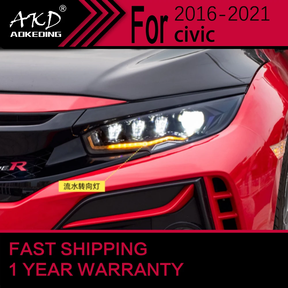 Car Lights for Honda CIVIC LED Headlight 2016-2021 Civic Head Lamp Drl Projector Lens Automotive Accessories
Car Lights for Honda CIVIC LED Headlight 2016-2021 Civic Head Lamp Drl Projector Lens Automotive Accessories