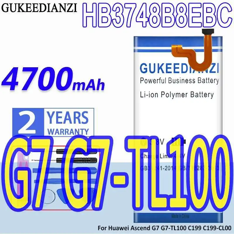 Для Huawei Ascend G7 G7-TL100 C199 C199-CL00 аккумулятор для мобильного телефона высокой емкости высокая эффективность HB3748B8EBC 4700 мАч
Для Huawei Ascend G7 G7-TL100 C199 C199-CL00 аккумулятор для мобильного телефона высокой емкости высокая эффективность HB3748B8EBC 4700 мАч