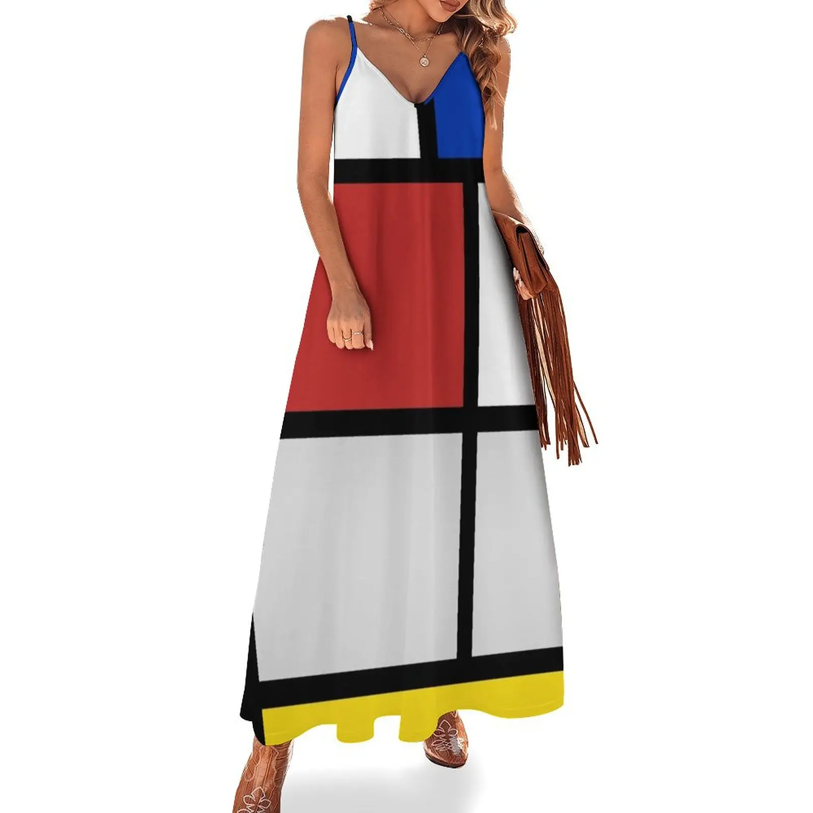 De Stijl artworks - Mondriaan Sleeveless Long Dress long dress women summer women's summer dress 2025
De Stijl artworks - Mondriaan Sleeveless Long Dress long dress women summer women's summer dress 2025