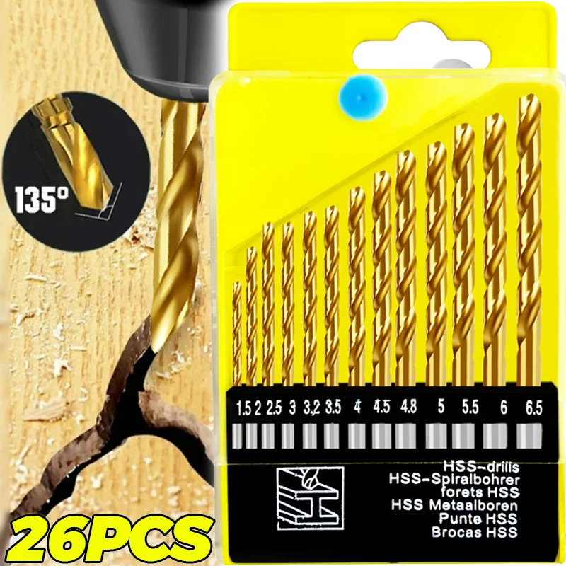 1.5-6mm High-Speed Steel Drill Kit Quick Impact Round Straight Handle Metric Drill Kit Suitable for Hard Metal Wood Plastic
1.5-6mm High-Speed Steel Drill Kit Quick Impact Round Straight Handle Metric Drill Kit Suitable for Hard Metal Wood Plastic
