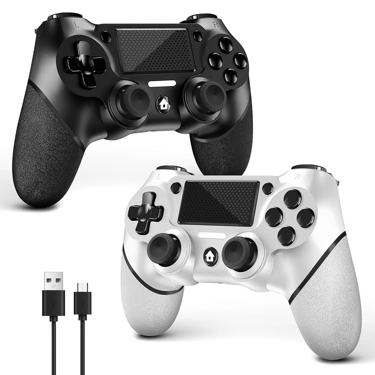 Беспроводной контроллер для PS4/Pro/Slim/PC, с нескользящей рукояткой, кабель USB-C в комплекте
Беспроводной контроллер для PS4/Pro/Slim/PC, с нескользящей рукояткой, кабель USB-C в комплекте