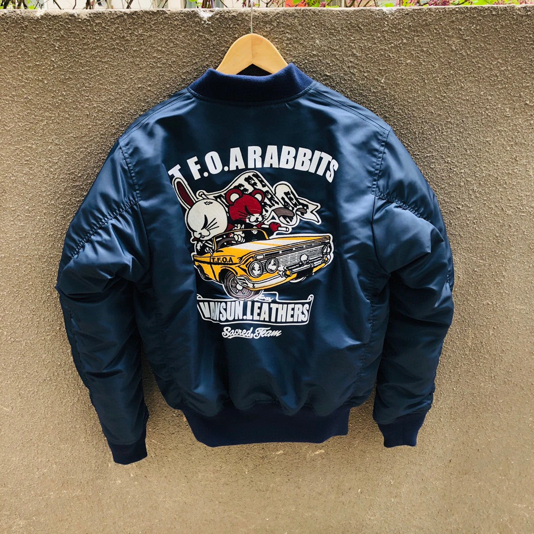 MA Flight Jaet Zipper Wool Motorcycle Single-Ear Rabbit Warm Cotton Wool Slim Fit Faion Urban ort Sle
MA Flight Jaet Zipper Wool Motorcycle Single-Ear Rabbit Warm Cotton Wool Slim Fit Faion Urban ort Sle