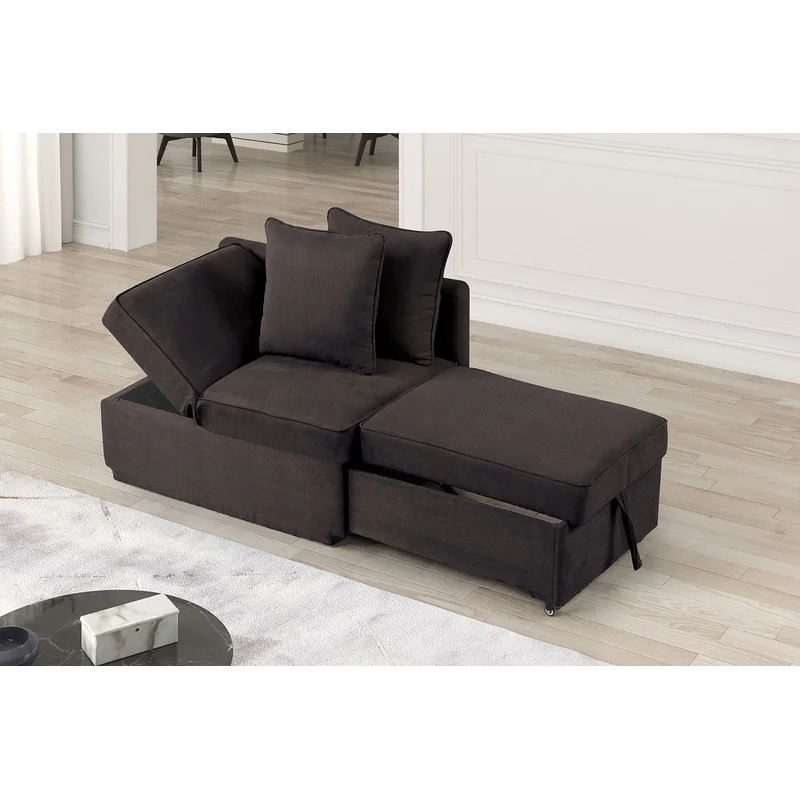 Adjustable Gray Fabric Living Room Chair with Headrest Pillow
Adjustable Gray Fabric Living Room Chair with Headrest Pillow
