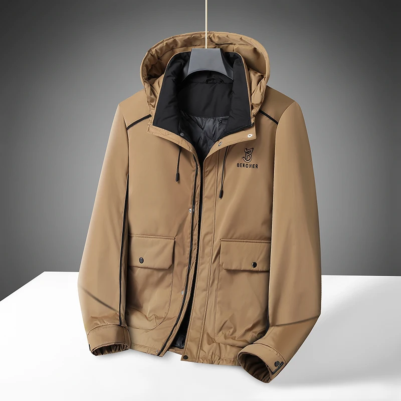 High Quality Winter Men's Loose Warm Casual Hooded White Duck Down Jacket Outwear Oversized XL-8XL Thicken Windproof Puffer Coat
High Quality Winter Men's Loose Warm Casual Hooded White Duck Down Jacket Outwear Oversized XL-8XL Thicken Windproof Puffer Coat