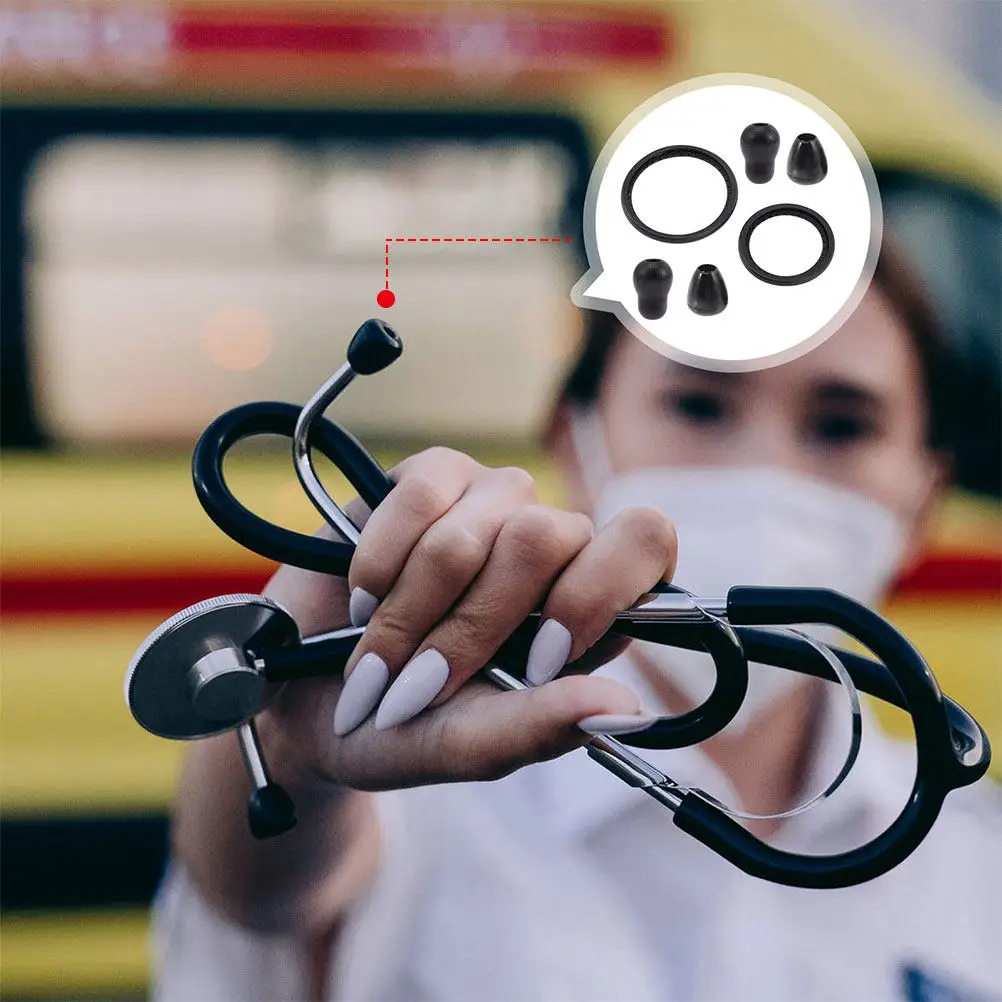 2Sets Stethoscope Diaphragm Replacement Parts Ear Tips Compatible for Medical Use Healthcare Professionals Pediatric Accessories
2Sets Stethoscope Diaphragm Replacement Parts Ear Tips Compatible for Medical Use Healthcare Professionals Pediatric Accessories