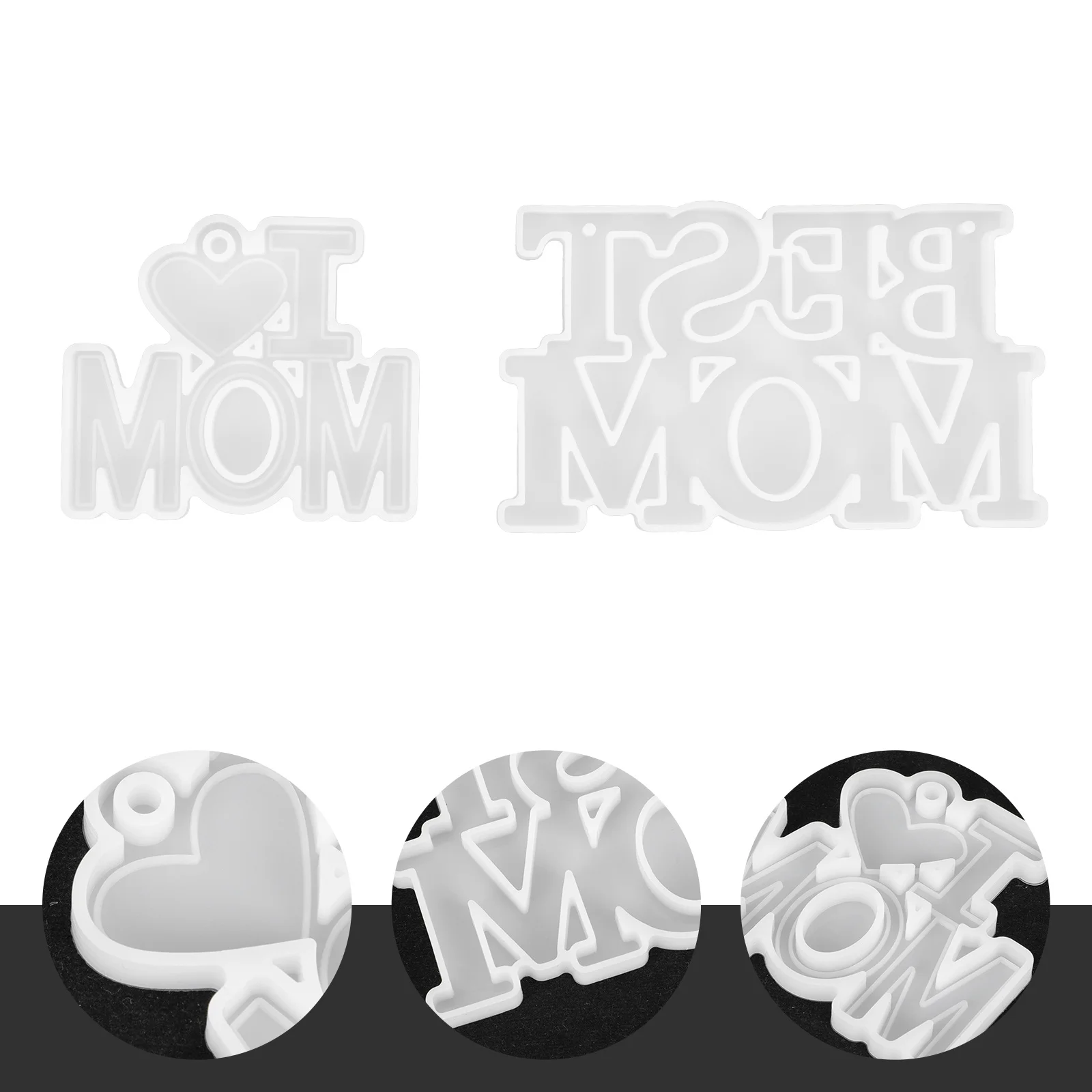 2Pcs Creative Keychain Pendant Mold DIY Silicone Mold for Handmade Ornament Safe Simple Design Mother's Day Gift
2Pcs Creative Keychain Pendant Mold DIY Silicone Mold for Handmade Ornament Safe Simple Design Mother's Day Gift