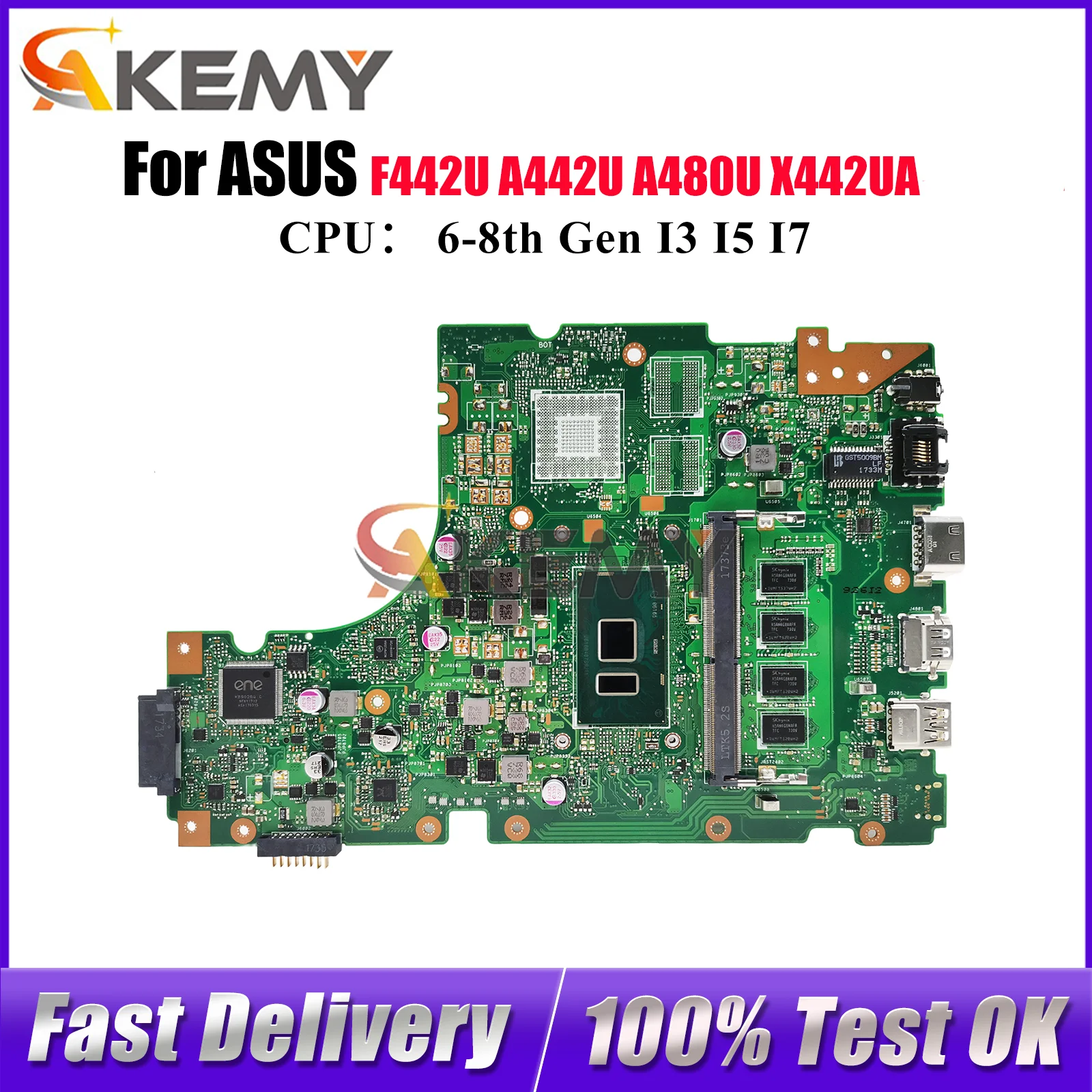 X442UA Laptop Motherboard For ASUS X442U X442UAR A442U A480U X442URR X442UNR X442UF X442UQ X442UR F442U Mainboard I3 I5 I7 CPU
X442UA Laptop Motherboard For ASUS X442U X442UAR A442U A480U X442URR X442UNR X442UF X442UQ X442UR F442U Mainboard I3 I5 I7 CPU
