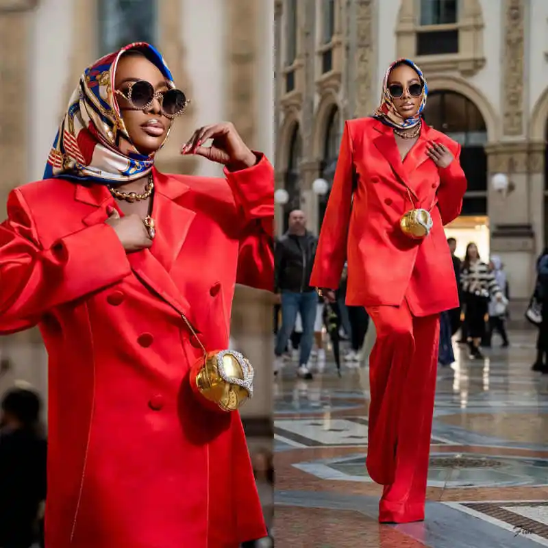 Plus Size Red Women Pants Suits Ladies Formal Fashion Wear Prom Birthday Party Customized Blazer Sets 2 Pieces
Plus Size Red Women Pants Suits Ladies Formal Fashion Wear Prom Birthday Party Customized Blazer Sets 2 Pieces