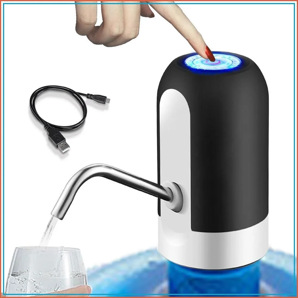 5 Gallon Water Dispenser Automatic Contactless Electric Portable Drinking Water Bottle Pump, Smart USB Charging, for Camping Rechargeable 5 Gallon Jug Pump (Black)
5 Gallon Water Dispenser Automatic Contactless Electric Portable Drinking Water Bottle Pump, Smart USB Charging, for Camping Rechargeable 5 Gallon Jug Pump (Black)