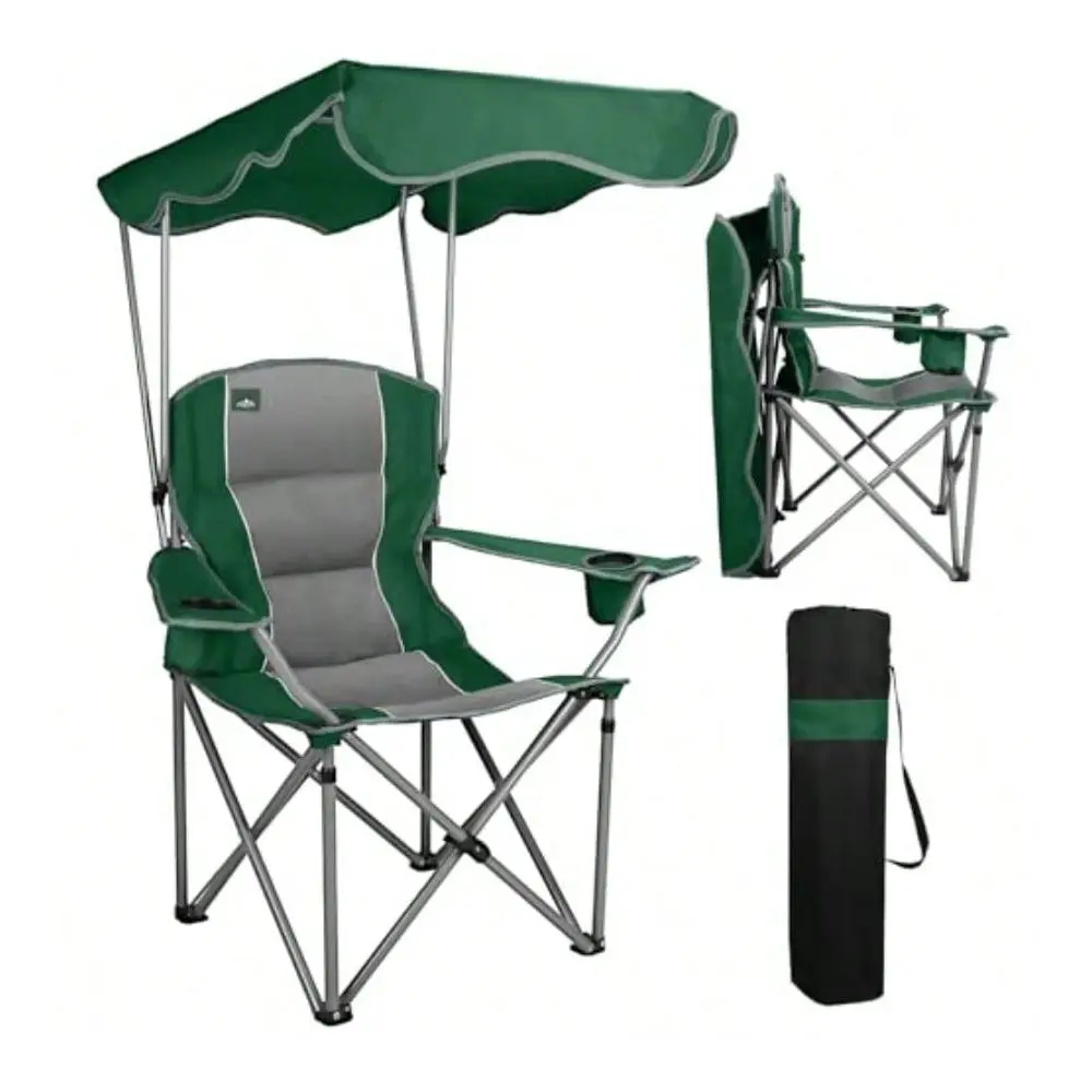 Camping Chairs With Canopy Shade Beach Chair W Cup Holders Armrests And Carry Bag For Outdoors Travel Sports Fishing Green
Camping Chairs With Canopy Shade Beach Chair W Cup Holders Armrests And Carry Bag For Outdoors Travel Sports Fishing Green