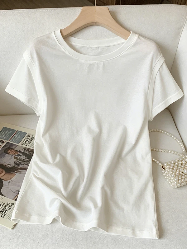 plus Size Summer New Women's Casual Loose Short Sleeve T-Shirt Slimming Color Simple Design Top for plus Size Women
plus Size Summer New Women's Casual Loose Short Sleeve T-Shirt Slimming Color Simple Design Top for plus Size Women