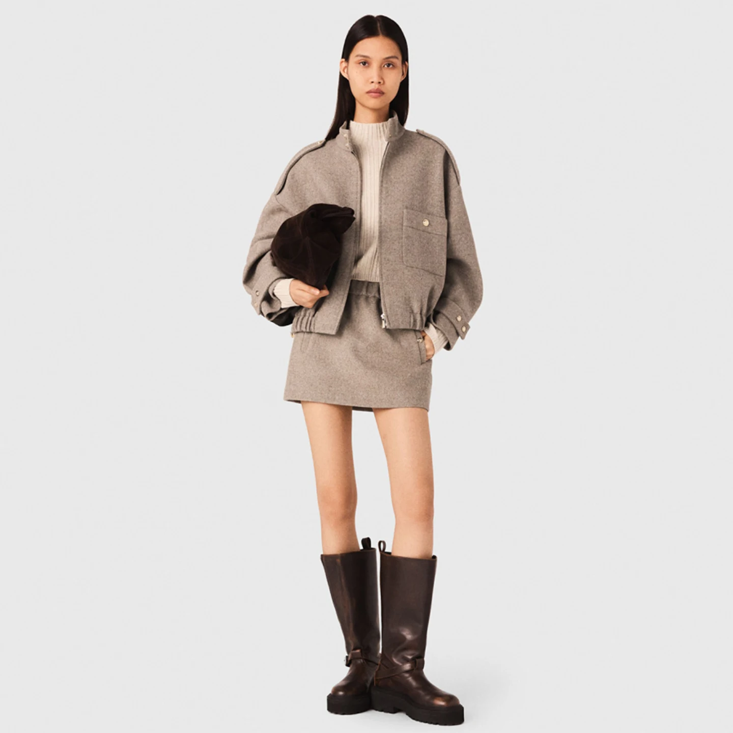 Faionable ort f-length Skirt for Women in Golden Buttons Design High-waist A-line Skirt Warm Woolen Material Commute-r...
Faionable ort f-length Skirt for Women in Golden Buttons Design High-waist A-line Skirt Warm Woolen Material Commute-r...