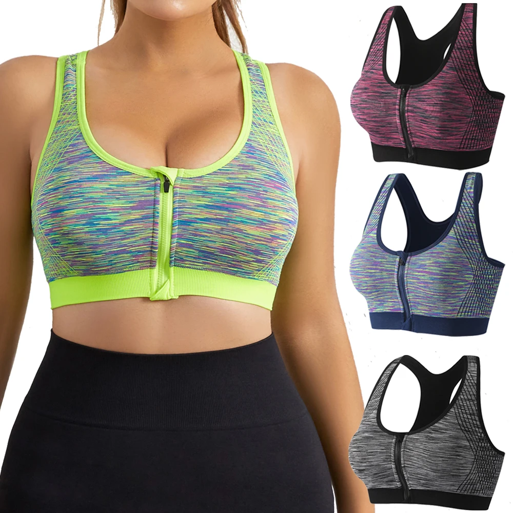 Front Zipper Sport Bra Gym top Breathable Brassiere Yoga Workout Running Vest Women's Underwear Shockproof Running Fitness Bra
Front Zipper Sport Bra Gym top Breathable Brassiere Yoga Workout Running Vest Women's Underwear Shockproof Running Fitness Bra