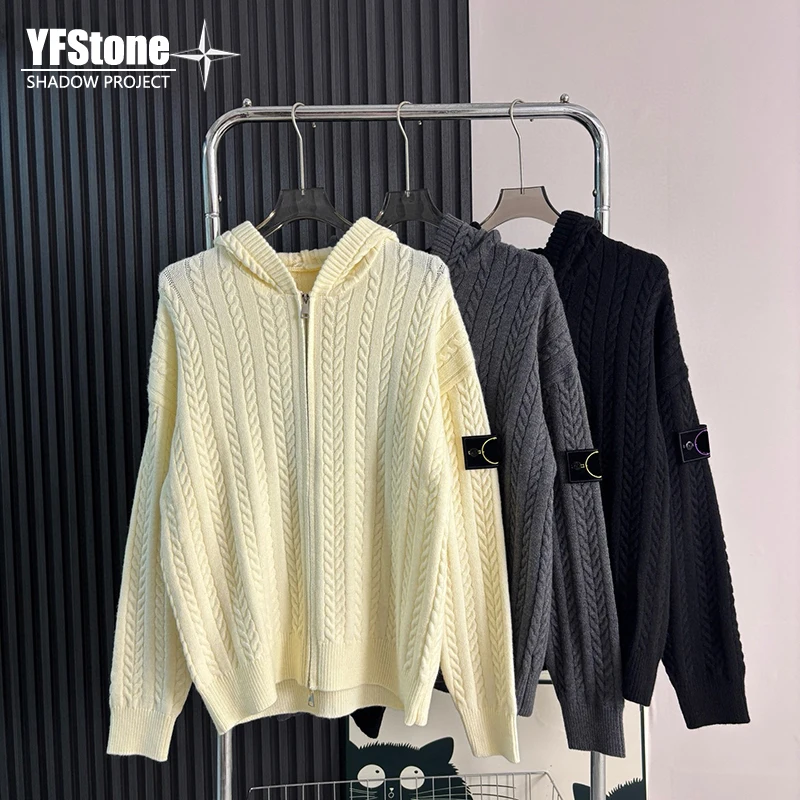 Мужской кардиган YFSTONE с капюшоном и узором под камень, на молнии, повседневный, приталенный, из смесовой шерсти
Мужской кардиган YFSTONE с капюшоном и узором под камень, на молнии, повседневный, приталенный, из смесовой шерсти
