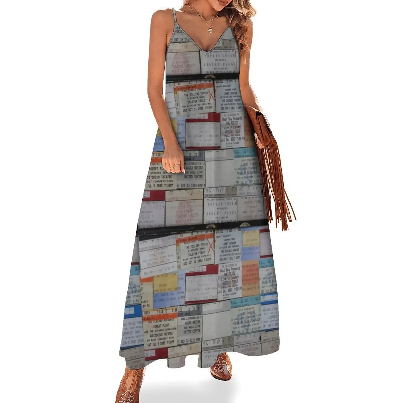 Rock Concert Ticket Stubs Poster Sleeveless Dress fairy dress Women long dress dresses for women 2025 luxury designer party
Rock Concert Ticket Stubs Poster Sleeveless Dress fairy dress Women long dress dresses for women 2025 luxury designer party