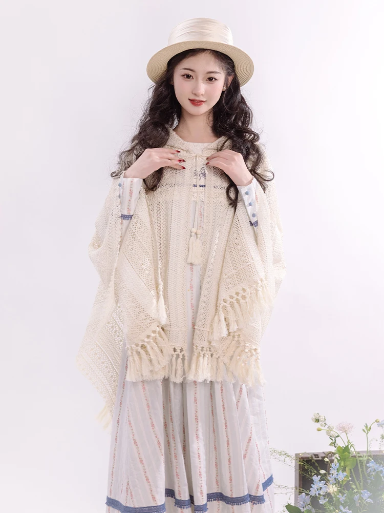Special Offer Item: Gentle Breeze Rustic Lace Hook Flower Cloak Tassel Hooded Cardigan Versatile Shoulder Shawl Original Desi...
Special Offer Item: Gentle Breeze Rustic Lace Hook Flower Cloak Tassel Hooded Cardigan Versatile Shoulder Shawl Original Desi...