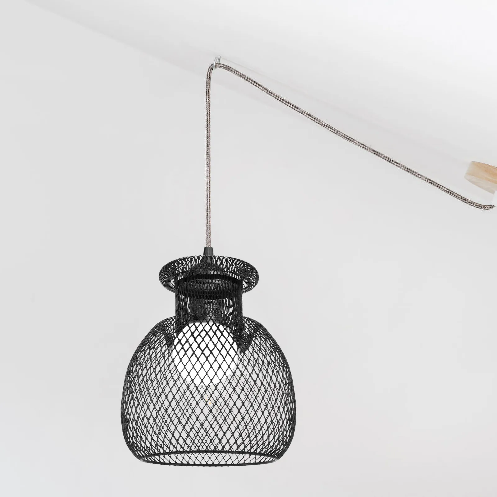 Pendant Light Shade Iron Hollowed Lampshade Decorative Light Bulb Cage Guard for Ceiling Wall Lamp Industrial Style Lighting
Pendant Light Shade Iron Hollowed Lampshade Decorative Light Bulb Cage Guard for Ceiling Wall Lamp Industrial Style Lighting