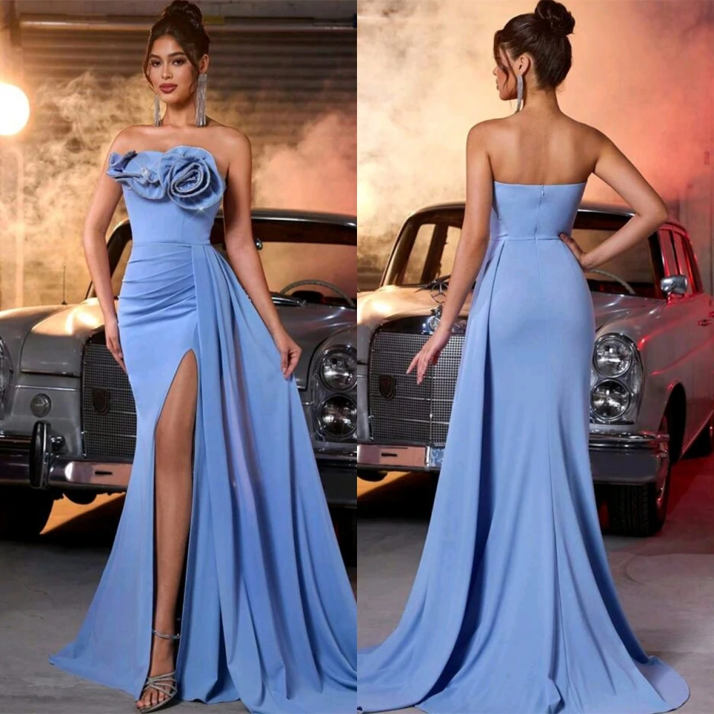 Customized Graceful Strapless Evening Dress and Exquisite Satin Wedding Dresses and Temperament Mermaid Special Occasion Gowns
Customized Graceful Strapless Evening Dress and Exquisite Satin Wedding Dresses and Temperament Mermaid Special Occasion Gowns