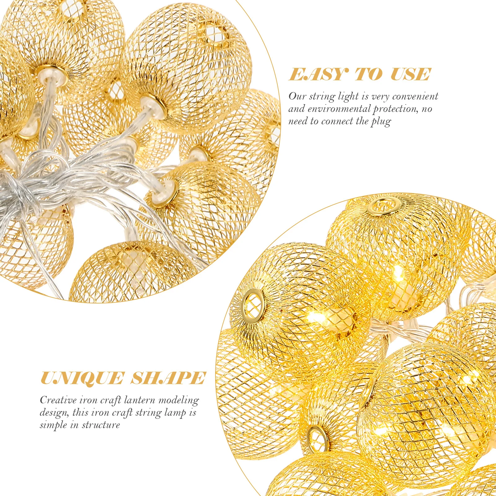 1Pcs Exquisite Iron Craft Ball Lantern String Light Creative Festive Decoration Warm Glow Effect for Christmas Party Home
1Pcs Exquisite Iron Craft Ball Lantern String Light Creative Festive Decoration Warm Glow Effect for Christmas Party Home