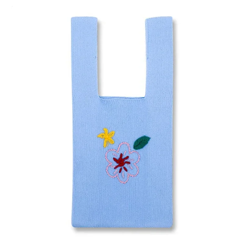 Girly Crochet Cotton Yarn Aesthetic Cottage Floral Embroidery Tote Bag Female Knitted Japanese Cute Kawaii Daily Shoulder Bag
Girly Crochet Cotton Yarn Aesthetic Cottage Floral Embroidery Tote Bag Female Knitted Japanese Cute Kawaii Daily Shoulder Bag