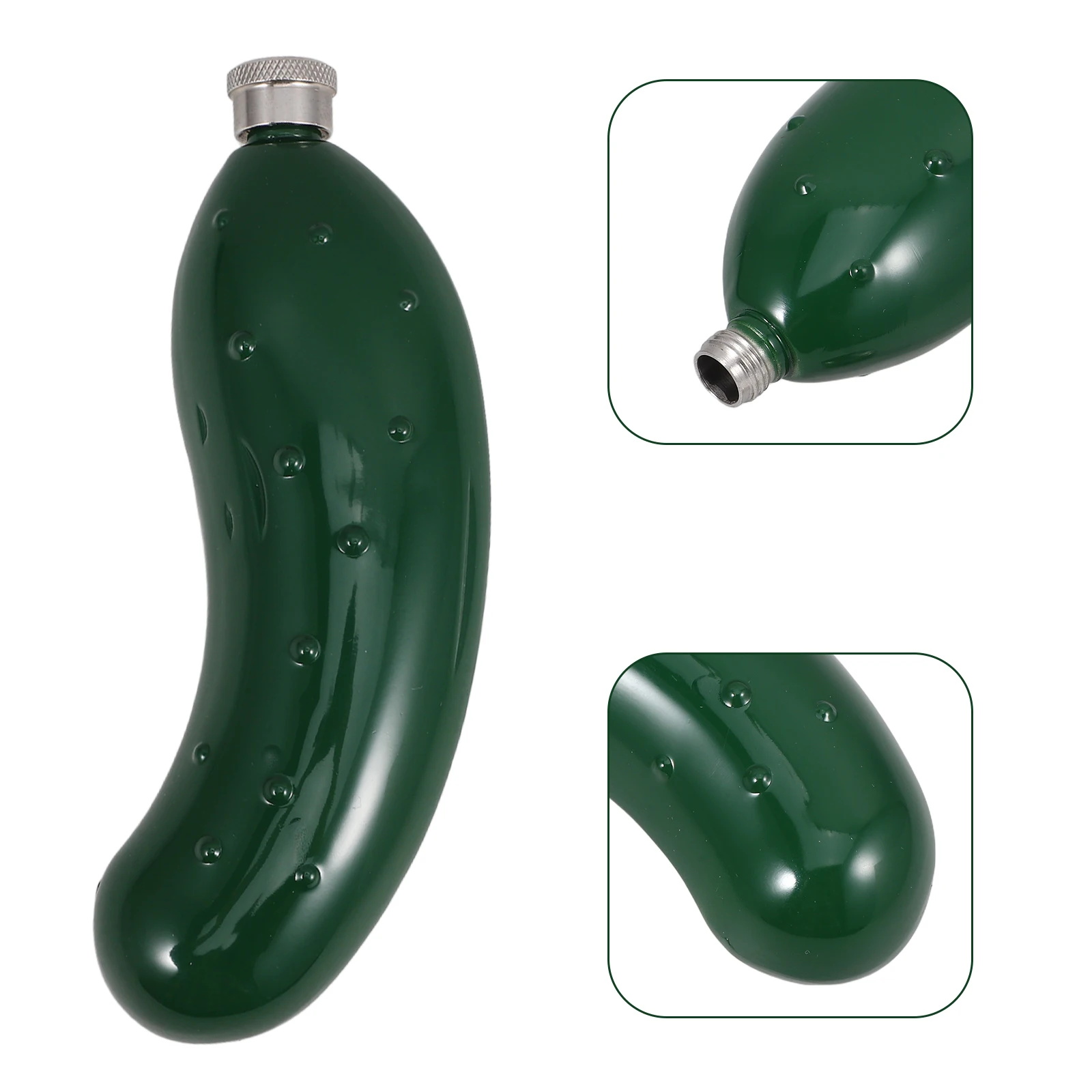 Stainless Steel Flask Cucumber Design Portable Flask for Liquors Water Beverage Camping Travel Hip Flasks Men Women
Stainless Steel Flask Cucumber Design Portable Flask for Liquors Water Beverage Camping Travel Hip Flasks Men Women