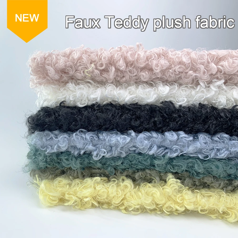 62.99 "x19.69" curly faux sheep wool plush fabric artificial plush fabric High-Density Handmade Polyester Pre-Cut for DIY Crafts
62.99 "x19.69" curly faux sheep wool plush fabric artificial plush fabric High-Density Handmade Polyester Pre-Cut for DIY Crafts