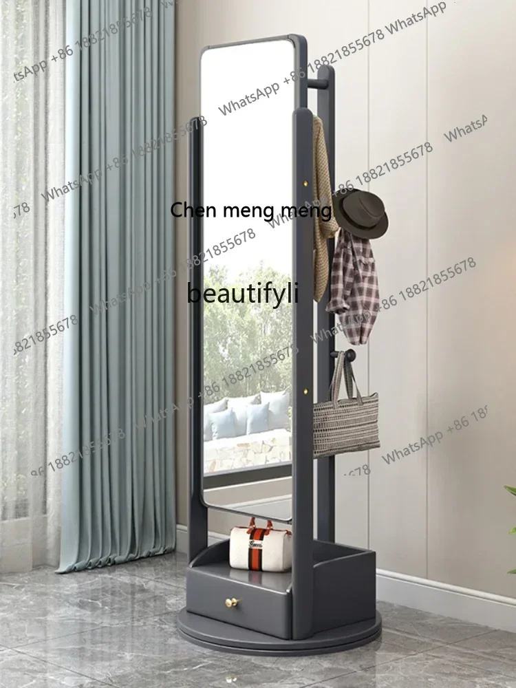 S7486 ss CXH Rotating Full-Length Mirror Movable Clothes Rack Floor with Mirror Integrated
S7486 ss CXH Rotating Full-Length Mirror Movable Clothes Rack Floor with Mirror Integrated