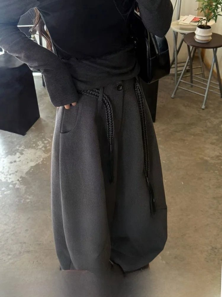 Широкие брюки с клейким рисом и глубокими глазами, женские осенне-зимние повседневные брюки Fce с высокой талией, прямой крой, повседневные брюки
Широкие брюки с клейким рисом и глубокими глазами, женские осенне-зимние повседневные брюки Fce с высокой талией, прямой крой, повседневные брюки