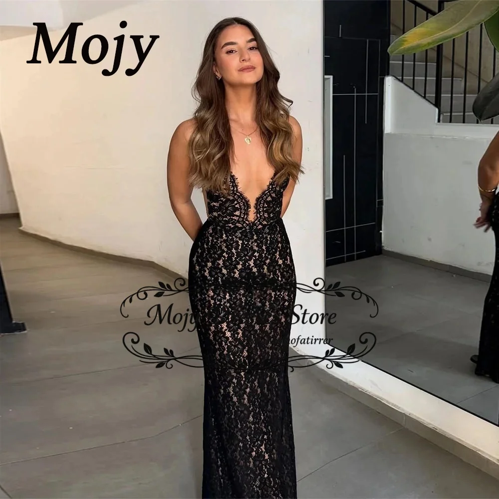 Mojy 2026 V Deep Mermaid Evening Dresses Black Lace Tulle Prom Gown Backless Sexy Court Train Party Dress Customized
Mojy 2026 V Deep Mermaid Evening Dresses Black Lace Tulle Prom Gown Backless Sexy Court Train Party Dress Customized