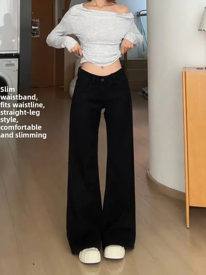 American High Street Style Low Waist Bell Bottom Jeans Women Summer Casual Spicy Girl Versatile Casual Slim Floor Length Pants
American High Street Style Low Waist Bell Bottom Jeans Women Summer Casual Spicy Girl Versatile Casual Slim Floor Length Pants