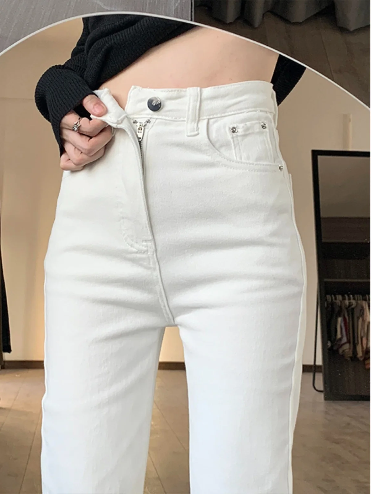 Джинсы с низкой посадкой, женские узкие кавайные милые японские джинсы в стиле Харадзюку, корейские женские джинсовые модные эстетические пастельные цвета, розовые весенние
Джинсы с низкой посадкой, женские узкие кавайные милые японские джинсы в стиле Харадзюку, корейские женские джинсовые модные эстетические пастельные цвета, розовые весенние