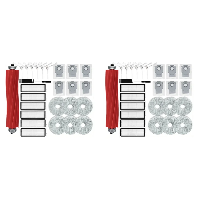 Комплект запчастей A02M-54PCS для роботов-пылесосов Roborock Q Revo Maxv / Roborock P10 Pro: основная и боковые щетки, фильтры, салфетки для влажной уборки, мешки для сбора пыли
Комплект запчастей A02M-54PCS для роботов-пылесосов Roborock Q Revo Maxv / Roborock P10 Pro: основная и боковые щетки, фильтры, салфетки для влажной уборки, мешки для сбора пыли