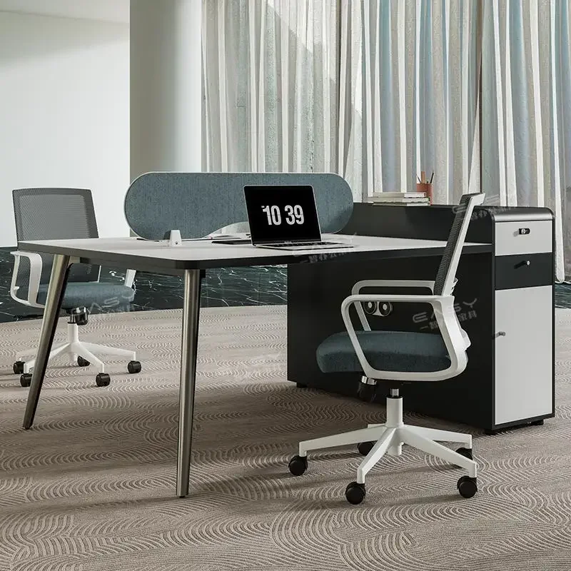 Staff office desk and chair combination, simple modern desk staff space, office four or six person computer desk, card space
Staff office desk and chair combination, simple modern desk staff space, office four or six person computer desk, card space