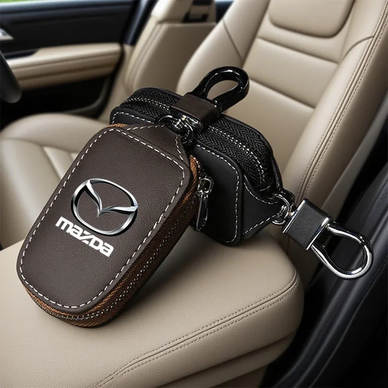 Leather Car Key Case Wallet Holder for Mazda 3 6 CX5 CX30 Axela Atenza Skyactiv BT-50 Biante Car Accessories
Leather Car Key Case Wallet Holder for Mazda 3 6 CX5 CX30 Axela Atenza Skyactiv BT-50 Biante Car Accessories