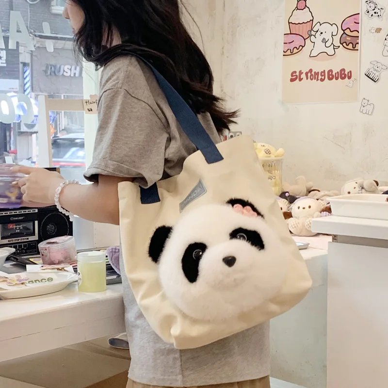 Leisure Cute Panda Shoulder Bag Female Plush Large-capacity Cartoon Handbag Out Shopping Tote Bag Tide
Leisure Cute Panda Shoulder Bag Female Plush Large-capacity Cartoon Handbag Out Shopping Tote Bag Tide