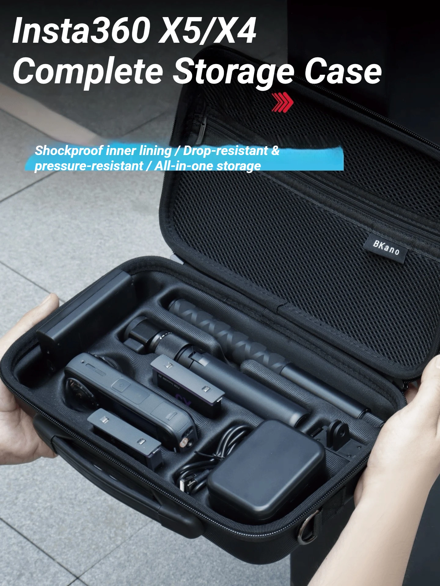 Portable Handheld Protective Shoulder Bag For Insta360 X5/X4 Carrying Case EVA Hard Shell Storage Bag For X5 Camera Accessories
Portable Handheld Protective Shoulder Bag For Insta360 X5/X4 Carrying Case EVA Hard Shell Storage Bag For X5 Camera Accessories