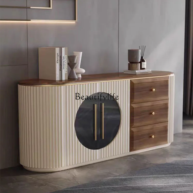 Retro solid wood TV cabinet villa living room Italian high-end decorative locker
Retro solid wood TV cabinet villa living room Italian high-end decorative locker