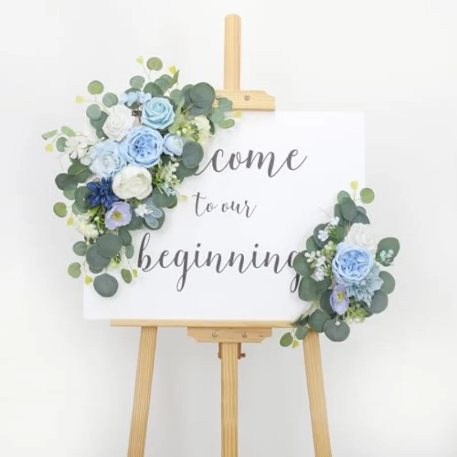 2pcs Wedding Arch FlowersWedding Artificial Sign Flower Welcome Easel Door Decor Wall swags for Reception Backdrop Table Decora
2pcs Wedding Arch FlowersWedding Artificial Sign Flower Welcome Easel Door Decor Wall swags for Reception Backdrop Table Decora