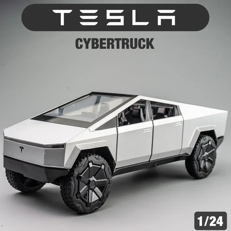 1:24 Tesla Cybertruck пикап из сплава литые игрушечные транспортные средства металлическая Игрушечная модель автомобиля со звуком и фотомагнитом коллекция для детей
1:24 Tesla Cybertruck пикап из сплава литые игрушечные транспортные средства металлическая Игрушечная модель автомобиля со звуком и фотомагнитом коллекция для детей